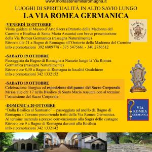 MONASTERI APERTI 2024 - VIA ROMEA GERMANICA IN ALTO SAVIO